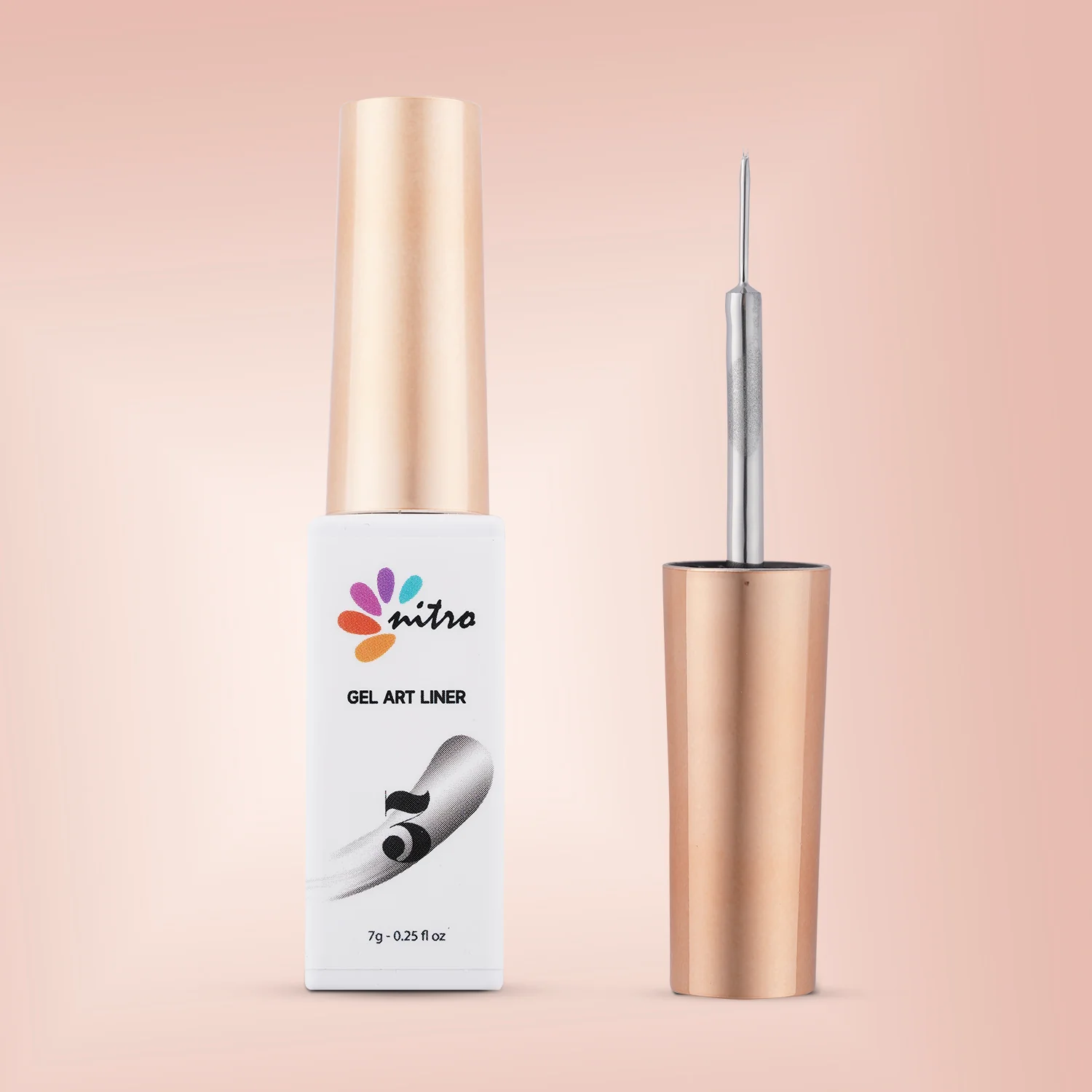 Gel Art Liner Silver Metallic - 8 ml - Image 4