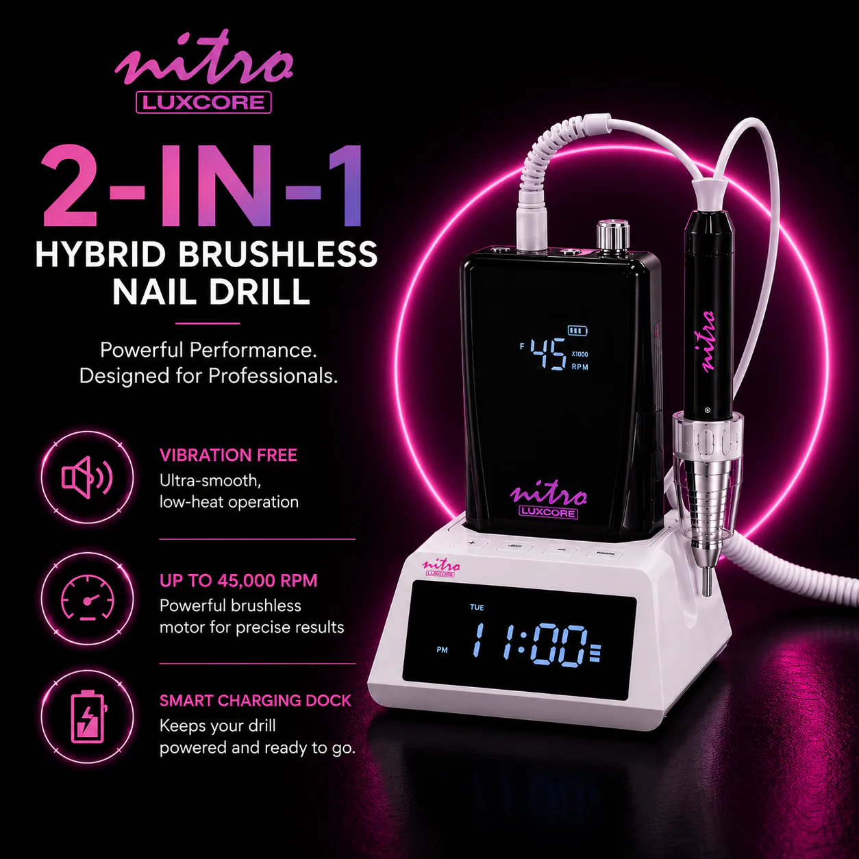 LuxCore Pro Rechargeable Lamp & Drill Bundle - Image 3