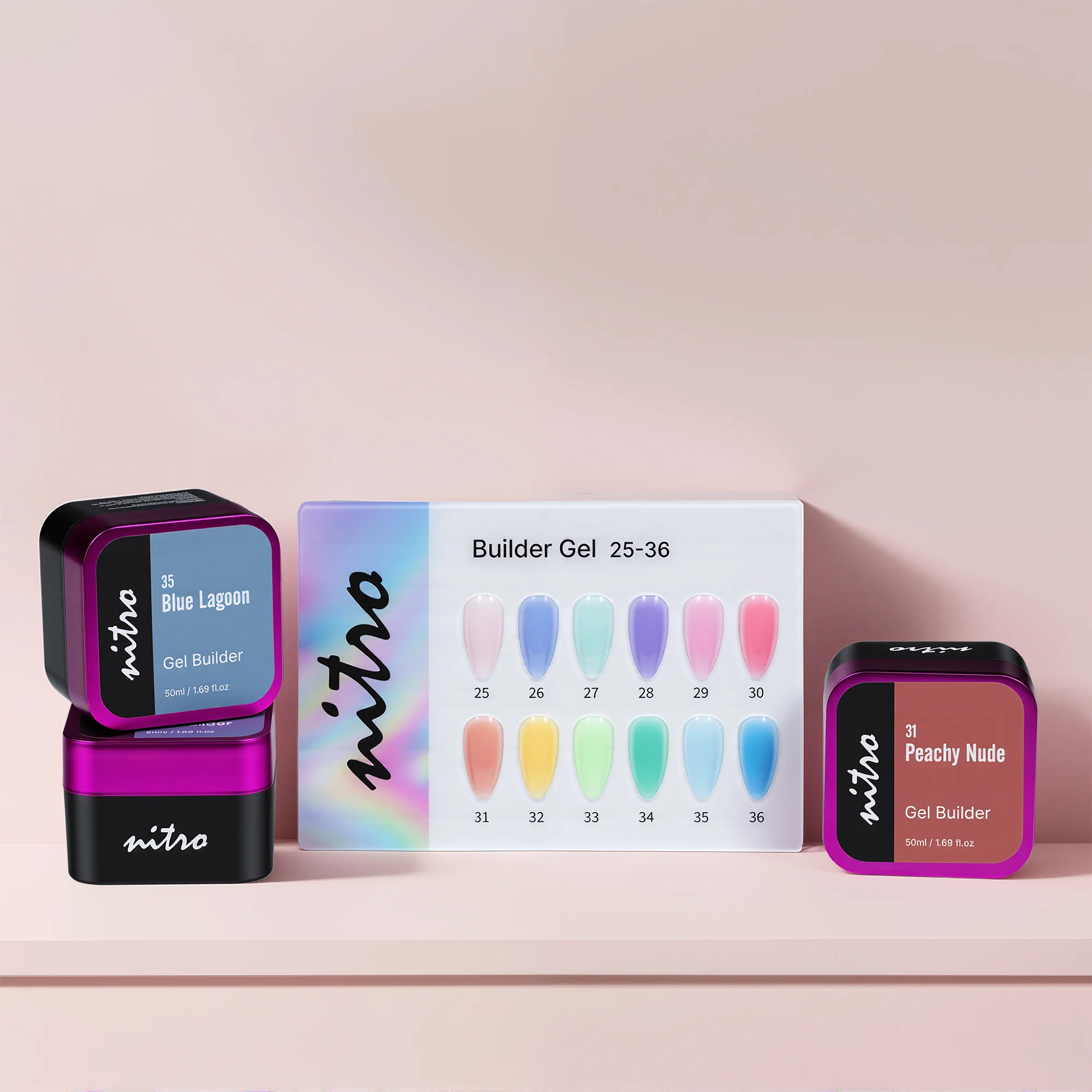 Nitro Builder Gel in Jar Hard Gel Set - Image 10