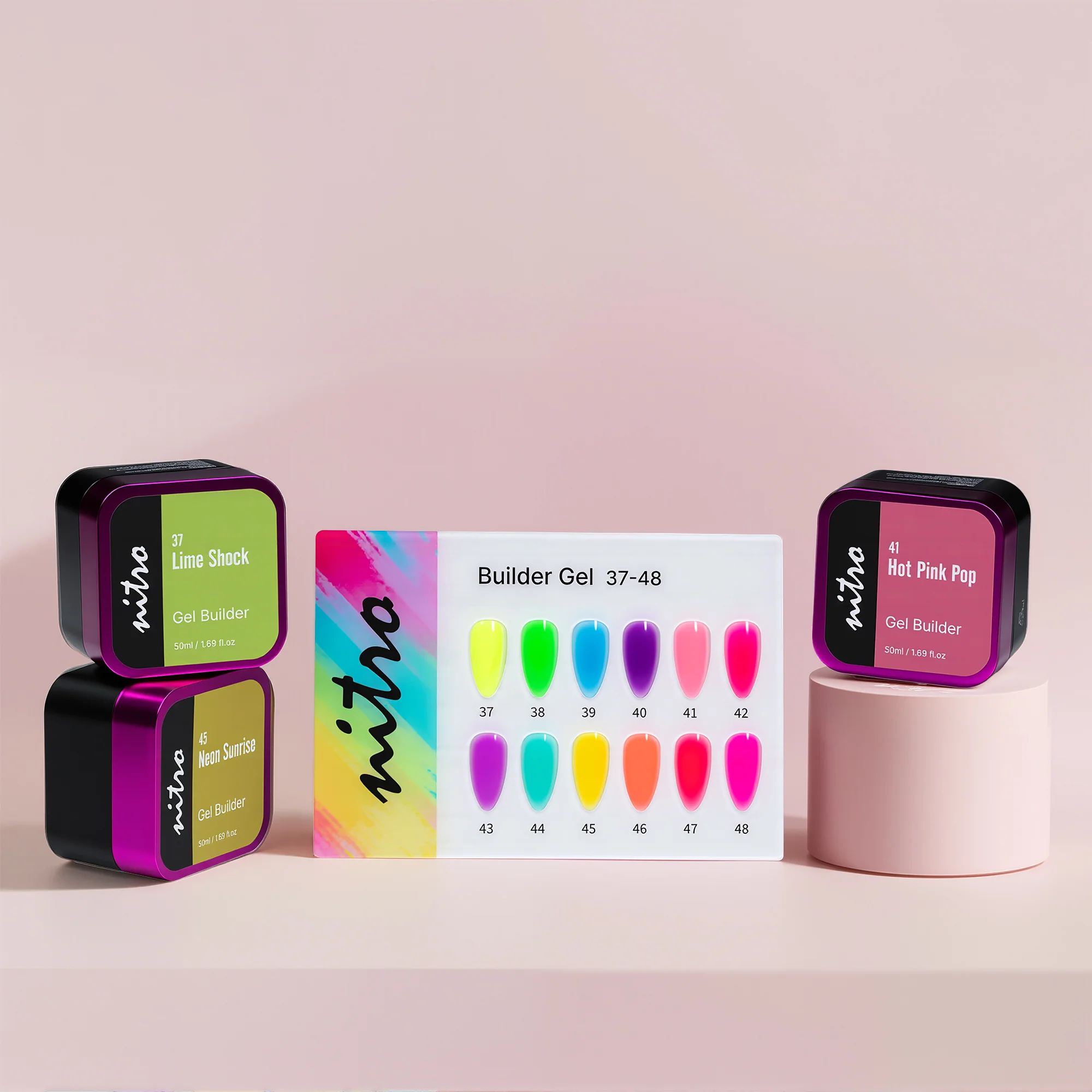 Nitro Builder Gel in Jar Hard Gel Set - Image 11