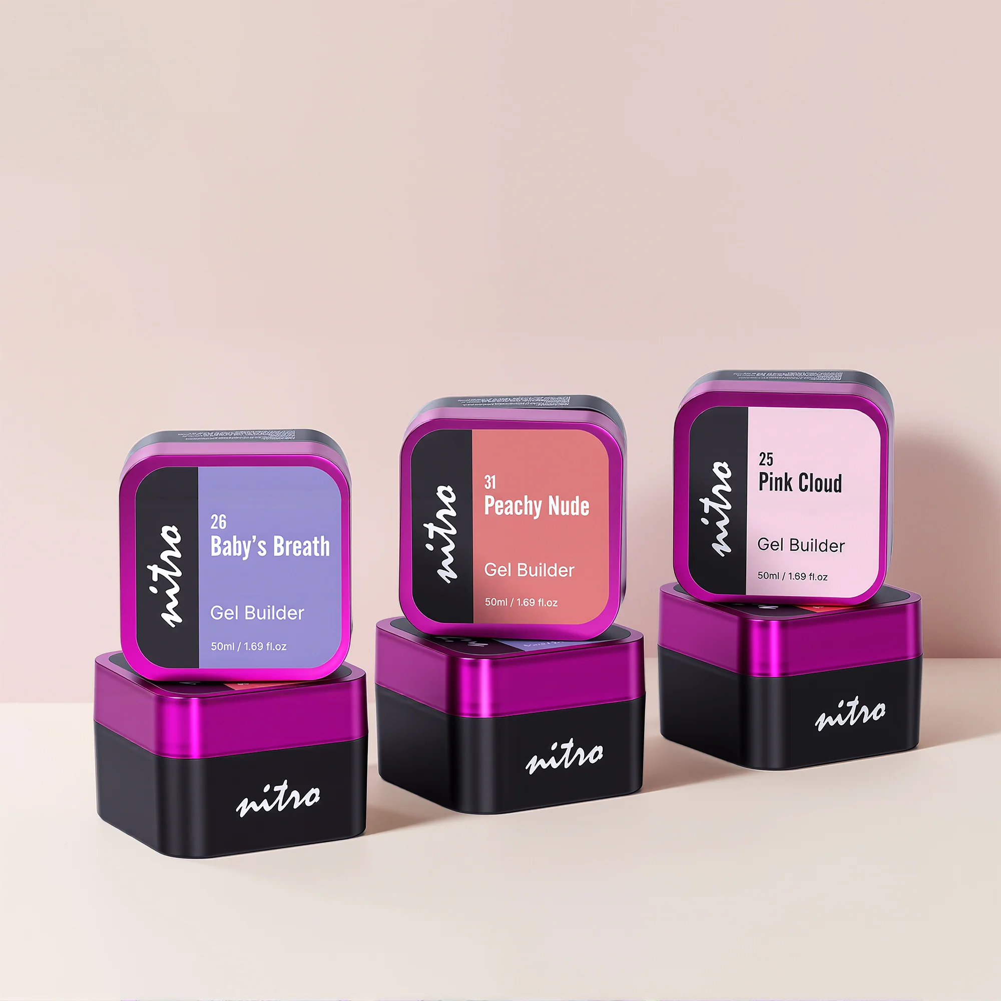 Nitro Builder Gel in Jar Hard Gel Set - Image 12