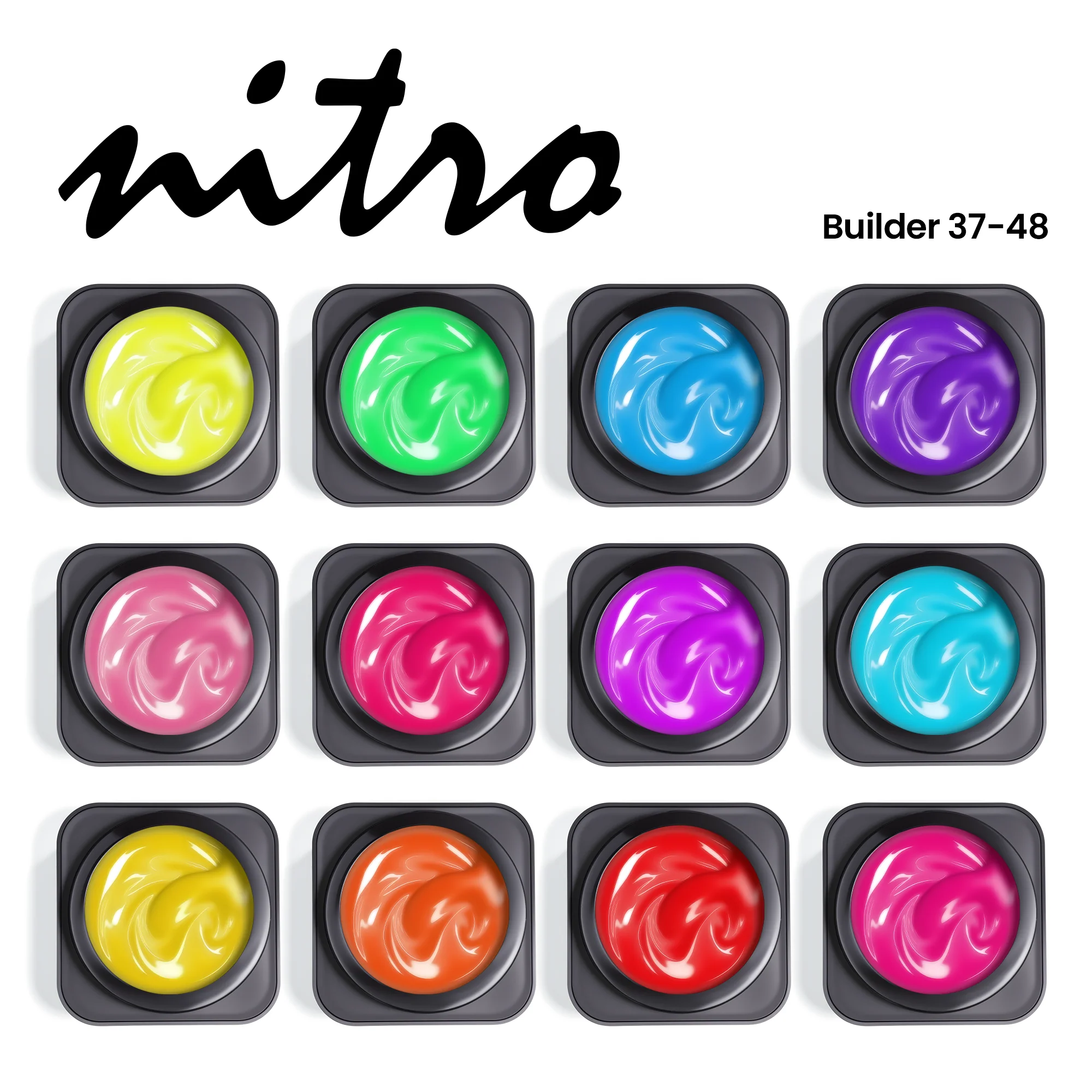 Nitro Builder Gel in Jar Hard Gel Set - Image 9