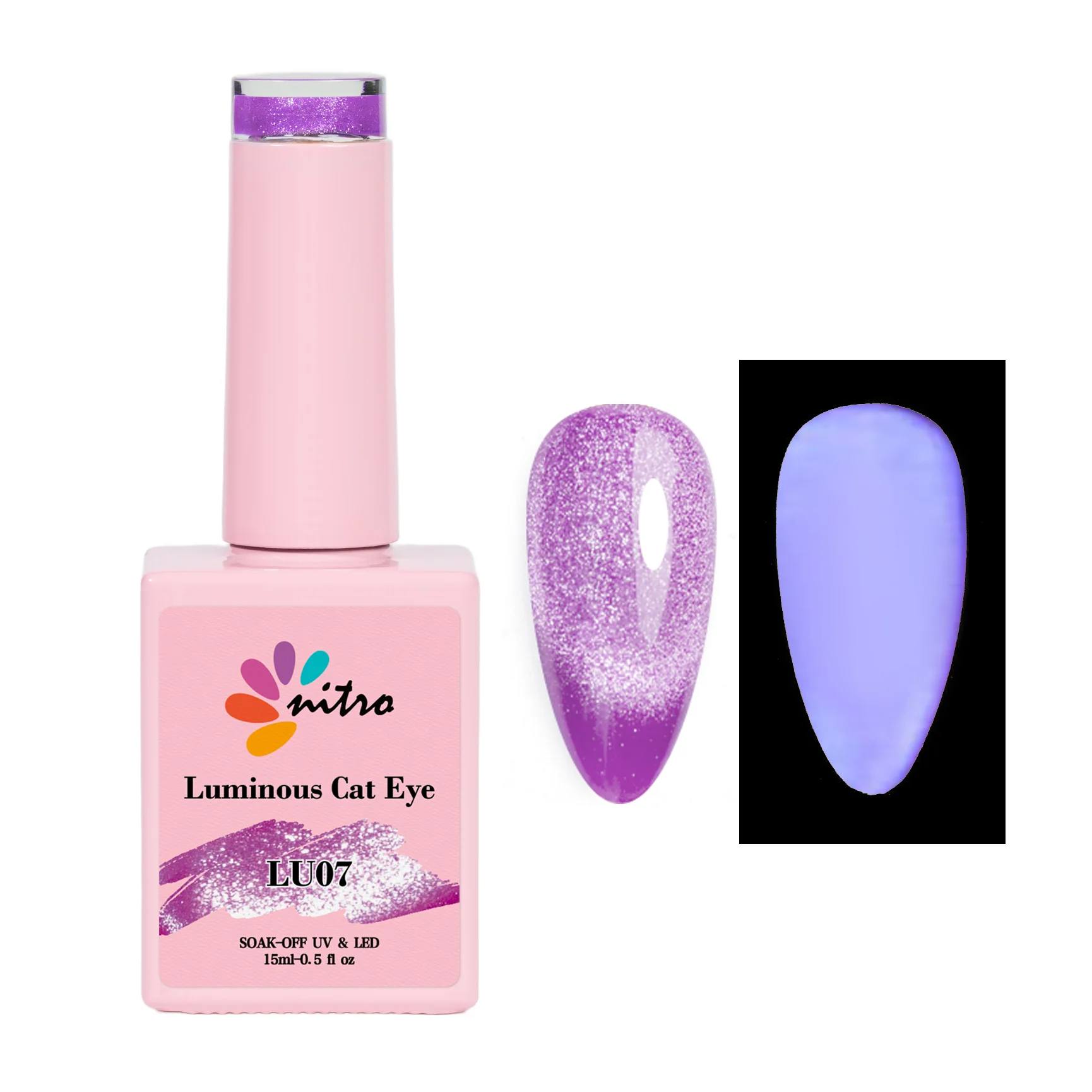 Nitro Luminous Cat Eye Gel (12 Colors) Bundle - Image 12