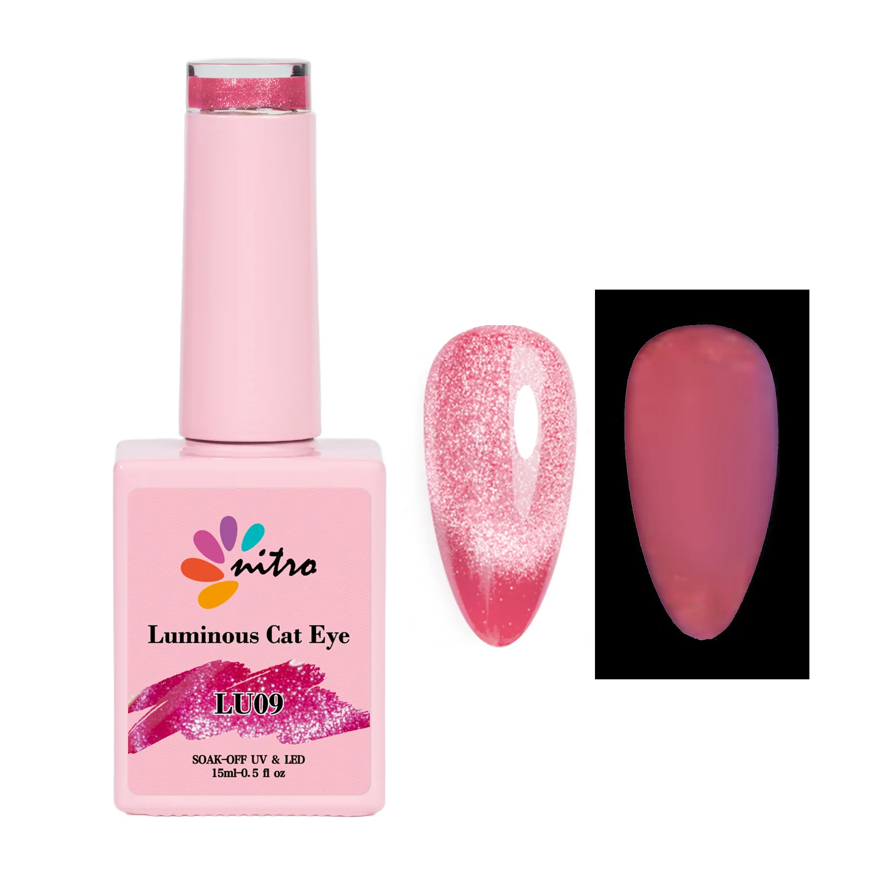 Nitro Luminous Cat Eye Gel (12 Colors) Bundle - Image 14