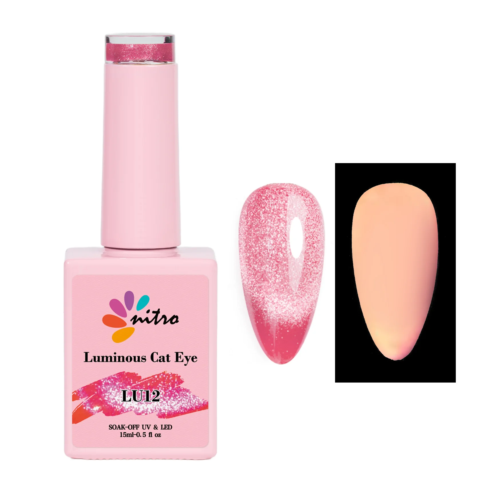 Nitro Luminous Cat Eye Gel (12 Colors) Bundle - Image 17