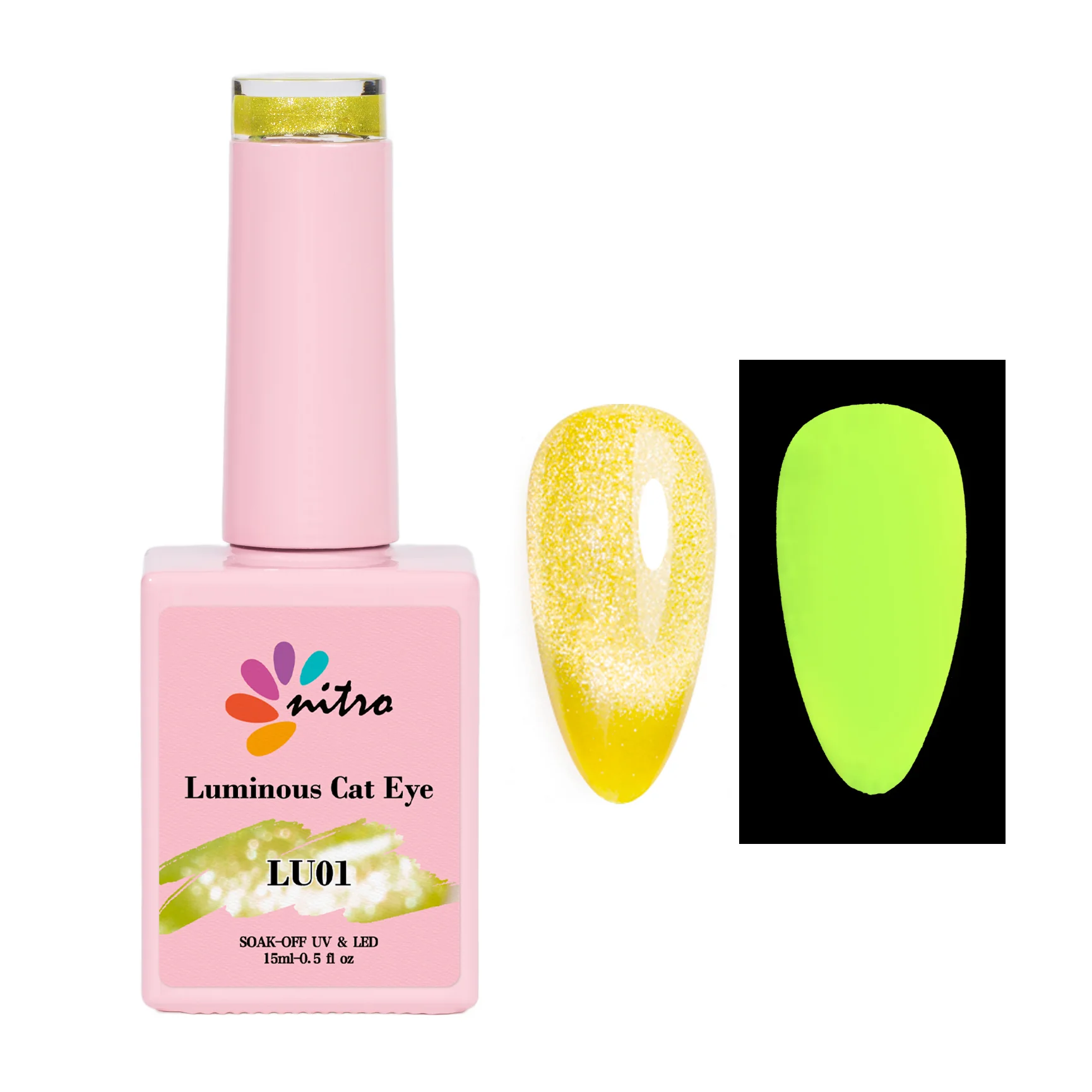Nitro Luminous Cat Eye Gel (12 Colors) Bundle - Image 6