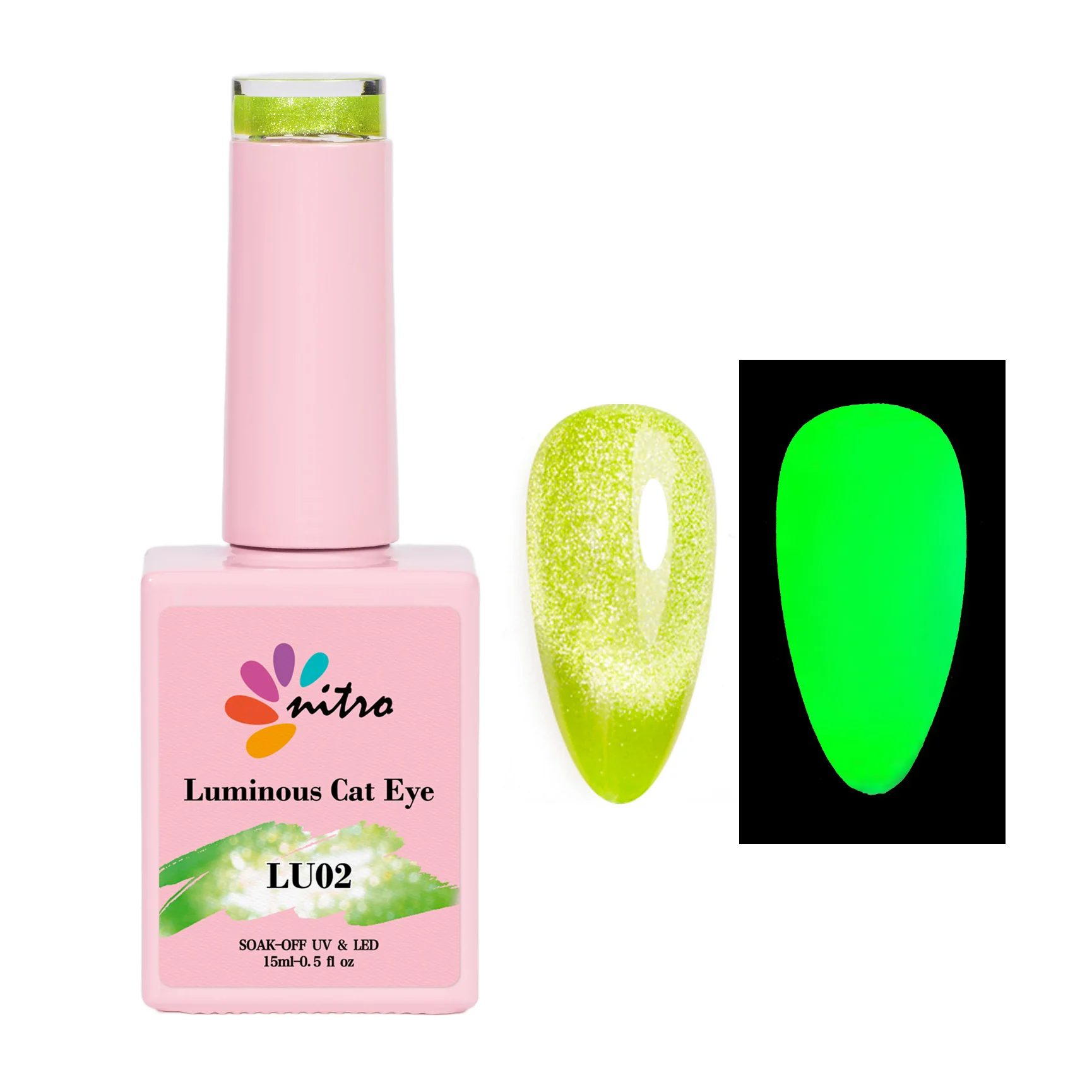 Nitro Luminous Cat Eye Gel (12 Colors) Bundle - Image 7