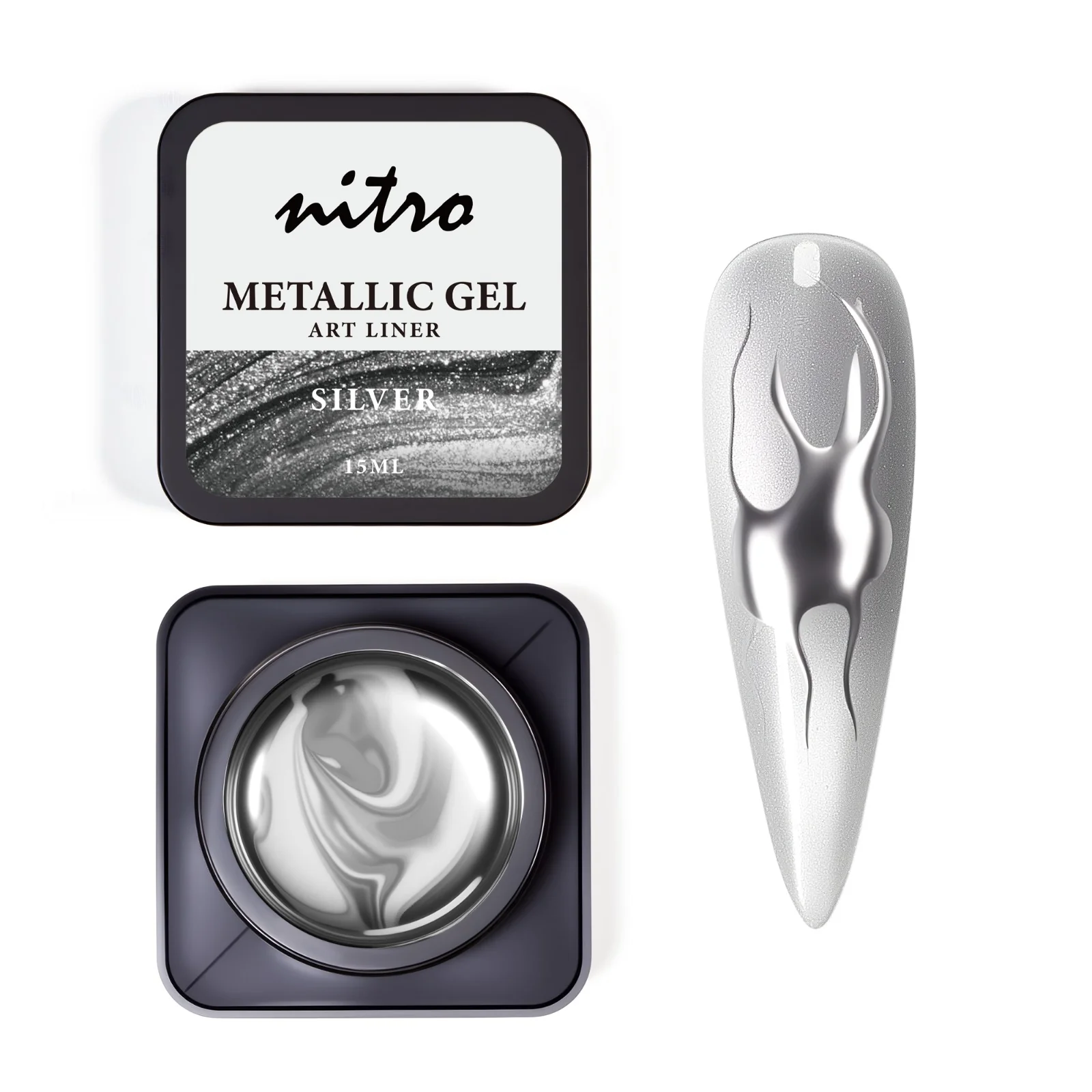 Metallic Gel Art Liner in Jar (15ml) - Image 3