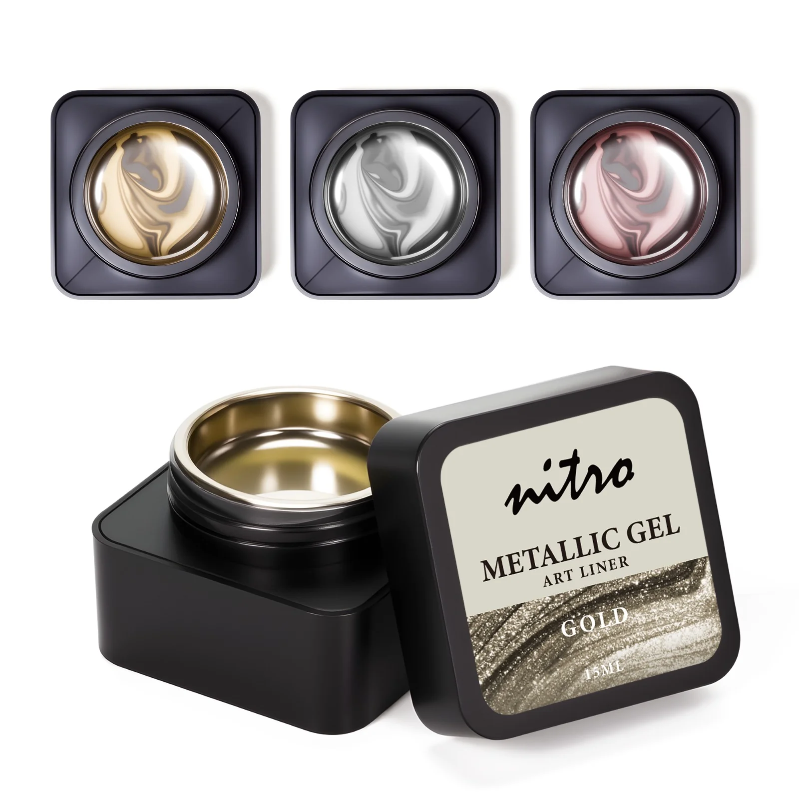 Metallic Gel Art Liner in Jar (15ml) - Image 5