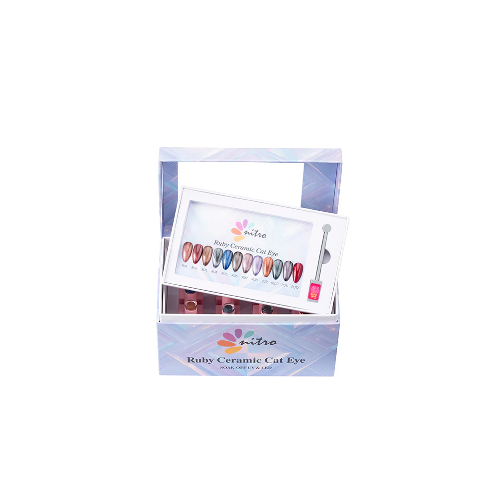 Nitro Ruby Ceramic Cat Eye Gel Collection (12 Colors) - Image 6